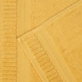thumbnail image 6 of Superior Venice Ribbed Textured Border Zero Twist 6 Piece Towel Set, Gold, 6 of 10