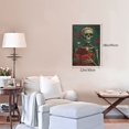 thumbnail image 6 of 12x18 inch Decorative Paintings On The Wall Christmas Gift Of Skeleton People,Living Room,Man Cave,Cafes,Lounge Decor Wall Art Canvas Prints,Gift Of Skeleton People Modern Style Decor Poster, 6 of 6