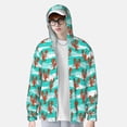 thumbnail image 2 of Balery Lobsters Of Turquoise Waves Sudadera ligera de manga larga con capucha y protección solar UPF 50+ para hombre y mujer, ideal para pesca y running-Large, 2 of 7