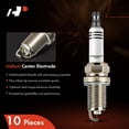 thumbnail image 3 of A-Premium Iridium & Platinum Spark Plugs Compatible with Audi S6 2007-2011, S8 2007-2009, 5.2L, Pack of 10, 3 of 9