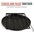 thumbnail image 4 of Chef Pomodoro Pizza Baking Set with 3 Pizza Pans and Pizza Rack, (11-Inch Pans), Non-stick Perforated Pizza Trays for Oven, Grill, Pizza Pan with Holes, Pizza Pan for Oven, Barbeque, Bakeware Supplies, 4 of 7