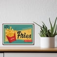 thumbnail image 7 of French Fries Tin Sign Metal Food Sign Vintage Funny Sign for Home Coffee Restaurant Bar Sign 12 x 8 Inch Colorful, 7 of 7