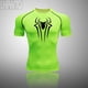 thumbnail image 1 of Camiseta de compresión para hombre, camiseta de manga corta de secado rápido, para Fitness, gimnasio, superhéroe, deporte, correr, Rashgard, nueva, 1 of 4