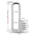 thumbnail image 1 of MYG 1x Adjustable Lock File Cabinet Wardrobe Door Handle Mechanical Password Padlock, 1 of 8