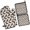 Cute Dachshund, variant on Cute Doberman and Dog Footprint Kitchen Oven Mitt and Pot Holder Sets 2 Pcs for Baking, Cooking and Grilling, Heat Resistant Up To 392 °F