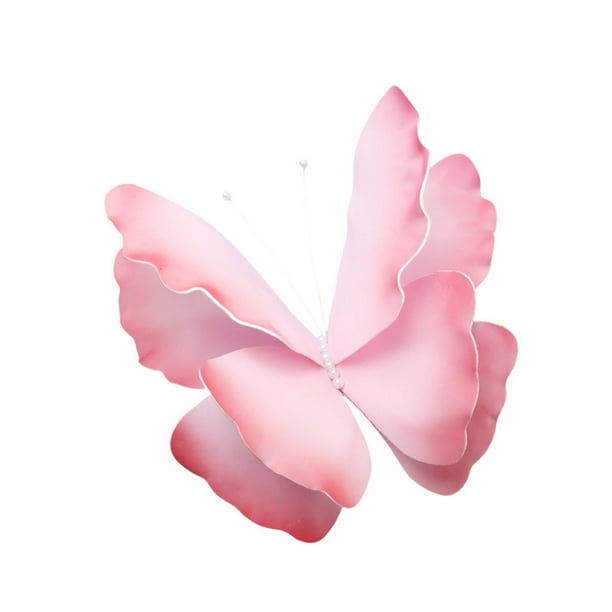 Adorno de mariposa artificial para decoración de bodas, mariposa falsa enorme, decoración de pared para decoraciones de bodas, bricolaje, despedida de Rosa