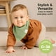 thumbnail image 4 of Bandana de algodón orgánico Baby Bibs KeaBabies, paquete de 10 unidades, 4 of 9