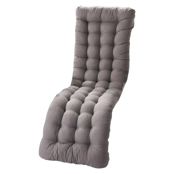 YWMJZEU Garden Seat Cushions Soft Polyester Recliner Cushion Double-sided Mat Solid Chair Seat Cushions Grey A