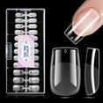 thumbnail image 1 of Gellen Puntas de Uñas Postizas Cuadradas Cortas para Presionar sobre las Uñas, 504 Puntas de Gel Suave para Extensiones de Uñas Cubierta Completa Preformadas 12 Tamaños de Uñas Postizas Transparentes, 1 of 8