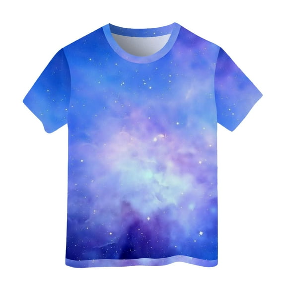 LRen Girl Tops Size 14-16 Girl Cute Graphic Crew Neck Short-Sleeve Shirts and Tops Kid Girl Casual Y2k Tees Casual Summer Tops