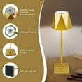thumbnail image 3 of Cordless Table Lamp, 5000mAh USB Rechargeable Desk Lamps, RGB 5 Modes & Stepless Dimming,Gift Battery Powered Modern Lamp for Bedroom/ Dining/ Coffee /Outdoor,2 Sets,Gold, 3 of 8