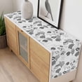 thumbnail image 4 of Coastal Grey Table Runner - 90 Inch Long, Kitchen Dining Table Runner Dresser Scarves, Retro Ocean Coral Shell Starfish Seahorse Farmhouse Decor for Coffee Tables Wedding Party Banquet, 4 of 8