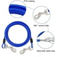 thumbnail image 3 of 3m/10ft Dog Tie Out Cable,steel Wire Pet Leash Reflective Canine Lead For Medium Large Dogs Up To 130lbs, 3 of 5