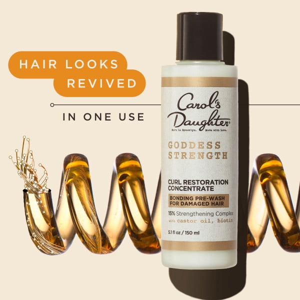 Carol's Daughter Carol's Daughter Goddess Strength Castor Hair Oil and Curl Restoration Concentrate Styling Cream for All Hair Types