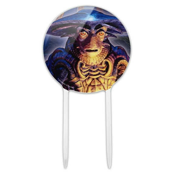 Acrylic Farscape Pilot Alien Moya Cake Topper Party Decoration for Wedding Anniversary Birthday Graduation