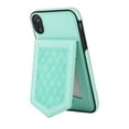 thumbnail image 3 of Feishell Crossbody Wallet Case for iPhone XR, [RFID Blocking] Credit Card Holder Shoulder Strap,PU Leather Purse with Back Mirror Flip Women Girls Cover For iPhone XR, Green, 3 of 13