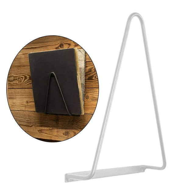 Langgg Support Mural Triangulaire pour Magazines en Vinyle, Porte-Support, Porte-Support Triangulaire pour Disques, Rangement Triangulaire, Porte-Magazines Mural Triangulaire Blanc