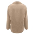 thumbnail image 4 of Evdexr Womens Corduroy Jacket Collared Button Down Long Sleeve Tops 2026 Fall Casual Dressy Shackets Relaxed Fit Solid Color Coats with Pocket XL, 4 of 6
