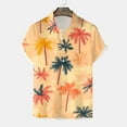 thumbnail image 5 of Mens Hawaiian Shirt Short Sleeve Button Down Shirts Tropical Floral Summer Beach Shirts,S-3XL, 5 of 7