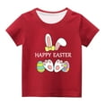 thumbnail image 1 of Haut à Manches Courtes Imprimé Ufs de Pâques Nain Mode pour Enfants Garçons Filles Col Rond, 1 of 4