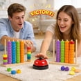 thumbnail image 2 of Color Pile Up Challenge Game with Victory Bell Fast Reaction Stacking Game Family Tabletop Competition Game for Parties and Game Night, 2 of 7
