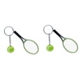 thumbnail image 4 of HOMEMAXS 2pcs Mini Tennis Racket Keychain Key Ring Charm Tennis Ball Key Chain Car Bag Pendant Keyring Gift ( Color), 4 of 8