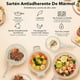 thumbnail image 3 of Juego de Bateria de Cocina, Sartenes Antiadherentes, Tapas de Vidrio, Apto para Inducción, Juego de Sartenes Incluye Sartén, Olla Sopera, Cacerola para Leche y Utensilios, Libre de PFOA y PTFE, 3 of 8