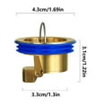 thumbnail image 5 of YIEMEEN Brass Floor Drain Cores Backflow Preventer Drain Stopper Self Sealing Floor Strainer Plug Shower Floor Drain Insert, 5 of 8