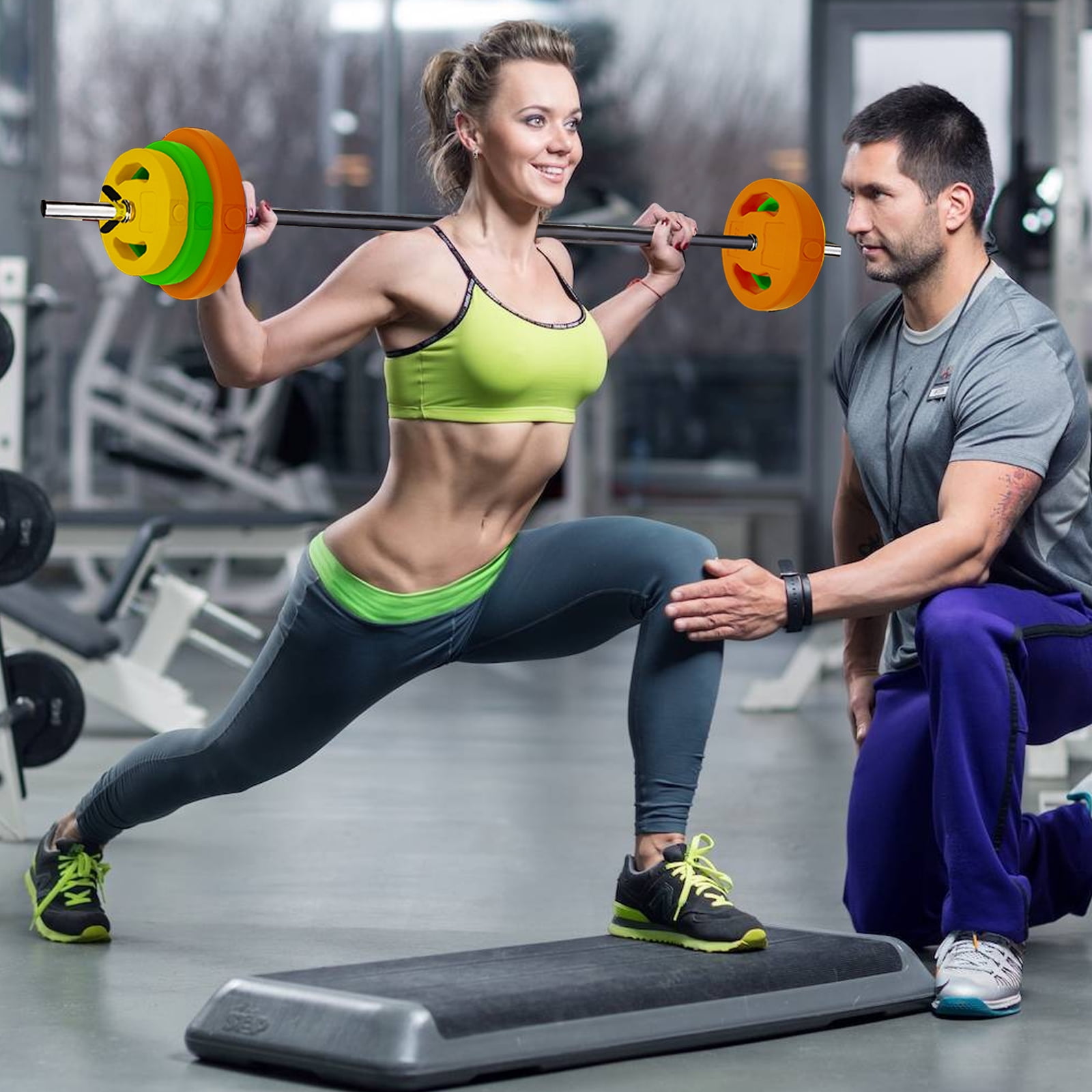 CazToi Cardio Pump Adjustable Barbell Dumbbell All in One Set