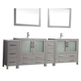 thumbnail image 3 of Vanity Art VA3036-96G 84 in. Double Sink Bathroom Vanity Set, Gray, 3 of 5