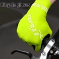 thumbnail image 3 of Bienvenido Copozz Nuevos guantes de medio dedo antideslizantes a prueba de golpes para ciclismo al aire libre (verde fluorescente L), 3 of 3