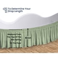 thumbnail image 5 of SGI Bedding Round Bed Skirt |Wrap Around Microfiber Bed Skirt | Fade Resistant, Wrinkle Free, Anti-static, Decorative, Extra Storage Space, Clutter-Free | 99" Diameter / 18" Drop, Moss, 5 of 8