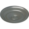 thumbnail image 3 of Ekena Millwork 15 7/8"OD x 1 1/2"P Kepler Traditional Ceiling Medallion (For Canopies up to 3 3/4"), Hand-Painted Silver, 3 of 5