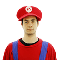 thumbnail image 1 of Gorro Fx Costumes Mario Plomero Rojo Adultos Unitalla, 1 of 3