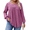 Purple, variant on Womens Plus Size Tops Long Sleeve T-Shirts Crew Neck Flowy Tunic Fall Casual Loose Blouse