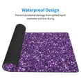 thumbnail image 3 of Rateoe Purple Glitter Print Mouse Pad - Extended Large Gaming Mousepad,Non-Slip Stitched Edge,16x29.5 Inch, 3 of 8