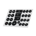 thumbnail image 2 of Radio Button Repair Sticker For Mercedes-Benz C, E, Glk, W Class Car 2007-2014, 2 of 6