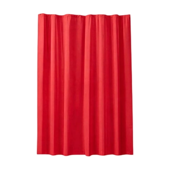 Shower Curtain, Bathroom Liner, Water Repellent Drape, 180x180cm Flexible Plastic Shower Curtain Red for Bathroom Hotel Wet Area Water Isolation Decor