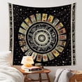 thumbnail image 4 of Tapiz de cartas del Tarot con estrellas, tapiz espiritual, tapiz de astrología del zodíaco, tapiz de constelación de brujas, tapiz estético para colgar en la pared para dormitorio de adolescentes, 4 of 5