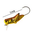 thumbnail image 5 of Rebel Fishing Lures Micro Crickhopper Crankbait Yellow Grasshopper 1 1/4" 1/16 oz., 5 of 10