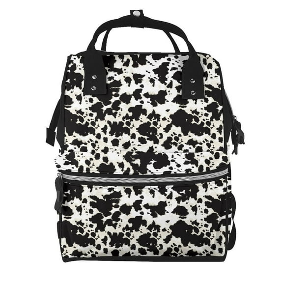 Defioc Cow Skin 1 for Baby Diaper Bag Backpack - Baby Bag for Boys & Girls - Diaper Backpack - Large Travel Diaper Bags- Baby Registry Search & Shower Gifts