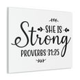 thumbnail image 2 of Scripture Walls Strong Proverbs 31:25 Leaves Bible Verse Canvas Christian Wall Art Ready to Hang Unframed, 2 of 18
