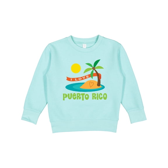 Inktastic I Love Puerto Rico Toddler Sweatshirt