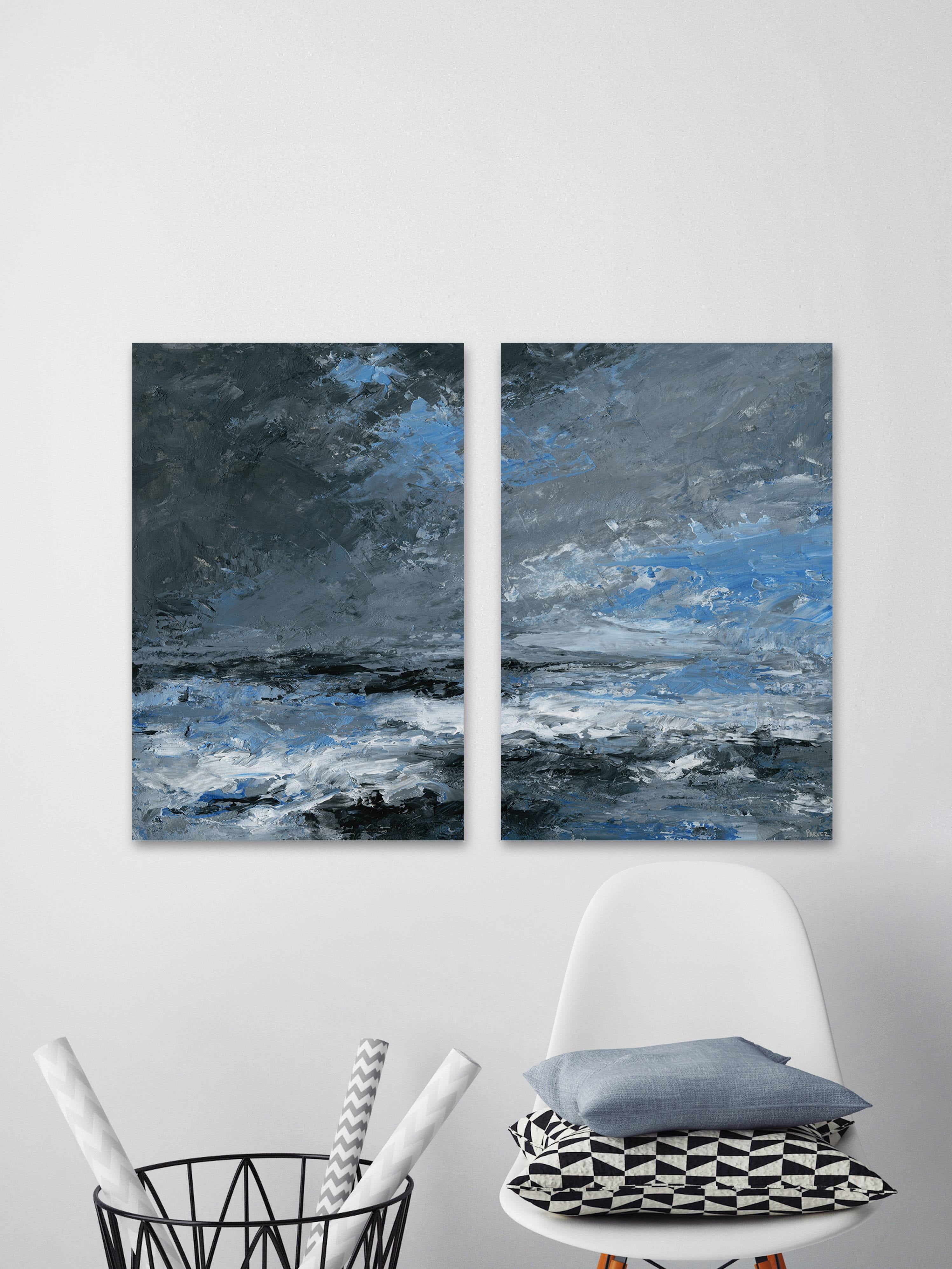 Dark Clouds Diptych