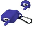thumbnail image 2 of 1-Pack Protective Silicone Case Cover for Apple AirPods – Shockproof Skin with Keychain Clip, Durable Anti-Slip Shell for AirPods Charging Case (1st & 2nd Gen) TIKA, 2 of 4