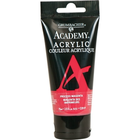 UPC: 0014173376046 | Grumbacher Academy Acrylic  75ml Tube  Process Magenta