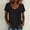 Black, variant on jjayotai Cotton Linen Tops for Women Casual Short Sleeve Shirts Crewneck Boho Dressy Blouses Summer Loose Tunics