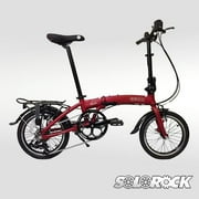 Dash - SOLOROCK 16" 8 Speed Aluminum Folding Bike, V Brake - Red