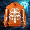 thumbnail image 2 of Rhuody Halloween Men Hoodies Long Sleeve Sweatshirts Cartoon Graphic O Neck Pullover Sweatshirt 2Xl Orange, 2 of 4