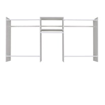 Easy Track 8-ft Hanging Closet Organizer White